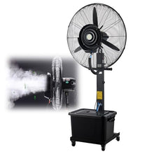 CUTPOIY Outdoor Misting Fan with 90° Oscillation & 11 Gallon Water Tank, Pedestal Fan for Garden Patio Cooling, Summer Heat Relief, 550mm/22in
