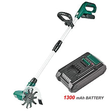 UWYTGF Garden Tiller,Rotavator, Portable Cordless Handheld Tiller/Rotavators/Cultivators for The Garden with Rechargeable Battery/Adjustable Handle, Perfect for Gardens