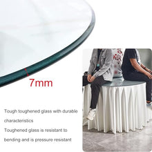 1/4" Inch Thick Tempered Pencil Edge Polish Glass Table Top, Tempered Glass Table Top Round Transparent Table Surface, Polish Arc Edge, Sturdy Replacement Protector Cover, 40 Inch Round Glass Table To