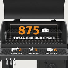 Oklahoma Joe's Tahoma Auto-Feed Charcoal 900 Deluxe Smoker and Grill, Black - 24203105