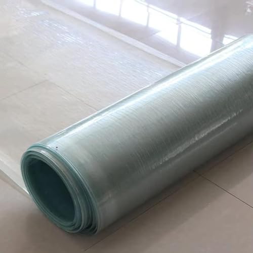 DAZULI Polycarbonate Plastic Sheet Greenhouse Covering Plastic Panel for Awning Canopy Uv-Resistant Strong Impact with Screweasy to Cut and Bend 0.8mm Thick(Size:39.4''x65.6',Color:Clear)