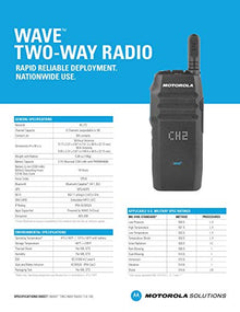 Motorola Solutions 4 TLK100 4G LTE/WiFi Two Way Radio Black