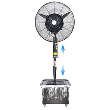 KUYBTU 3 Speeds Misting Fan Waterproof Spray Cooling Fan Industrial Fan Outdoor Patio Backyards Water Tank Electric Fans, 90° Oscillation-81cm/31.9in