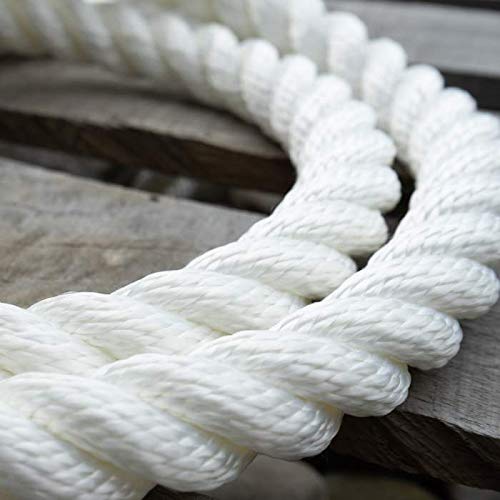 Right Rope Twisted 100% Nylon Anchor Line 1 1/4 inch x 300 feet White