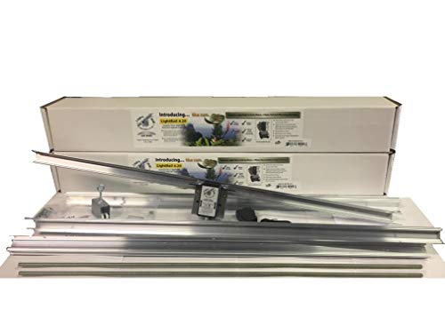 Light Rail Robotic Grow Light Mover Kit for 4 Lights Gray