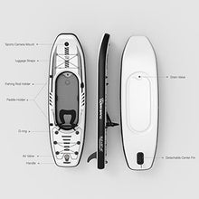 TIGERXBANG Inflatable Kayak with Detachable Seat Black