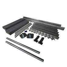 Patriot Docks Low Profile 4'x8' Dock Kit with Reinforced Gray Polypropylene Decking Gray