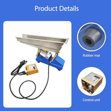 BEILOCKERY 110V/220V Electromagnetic Vibrating Feeder, GZV-3 Shaking Feeding Machine 3000-3600r/min, 30W Mini Vibration Feeder for Granular and Powdery Materials with Controller