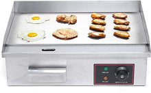 XQZMZSCP Commercial Electric Griddle, 1600W Electric Countertop Griddle for Restaurant Home Kichen Eggs Pancakes Hamburgers