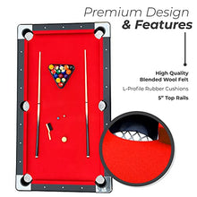 Hathaway Fairmont Portable 6-Ft Pool & Billiard Table Red
