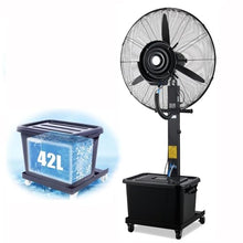 DMVWJR Misting Fan - Portable Floor Fan - Oscillating Tower Fan - 3 Cooling Speeds - Industrial Mister Fan - Cooling Fan For Camping Patio Warehouse Bedroom(25.59 in)