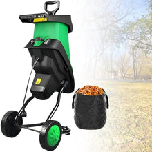Nicvrea Electric Wood Chipper with Collecting Bag for Garden 50L Large Collector w/Wheels,Leaf Mulcher Shredder Wood Chipper and Shredder