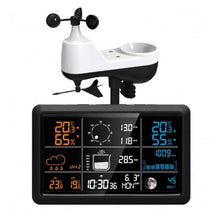 Rain Gauge, Digital Weather Station Anemometer Rain Gauge(Black)