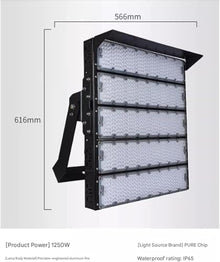 bleslin Super High Brightness Floodlights, LED Square Rectangle Spotlight, Waterproof IP66 Wall Washer Beam Light, for Outdoor Football and Basketball Courts(1000W)