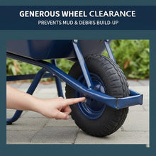 Heavy Duty Wheelbarrow Single Wheel Garden Cart Utility Hand Truck Construction Yard Dump Cart Farm Wheelbarrow(B,4)