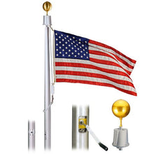 Eder Flag Deluxe IH 25 Foot 5"x3"x.125 Satin Finish Flagpole Satin