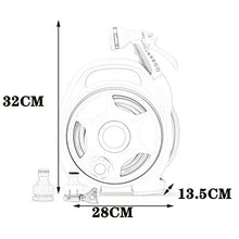 Hose Reels Garden Hose Reel Cart Retractable Home Garden Watering Hoses, Hose Storage Racks, Hose Racks Around The Pipe Rack, Garage Reel Hoses (Color : Pink, Size : Hose reel+10M Extension tube)