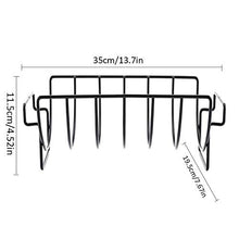 Portable Non-Stick Coating Barbecue Grill Rack Steak Rack Non-Stick Barbecue Net for Indoor Outdoor Kitchen Tool