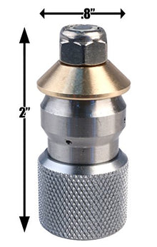 Sewer Jetter Hose & 4 Nozzles 3/8in.x 250ft. 4400 PSI & 9.0 Orifice Stainless Steel DLX Thruster Flusher Degreaser Spinner
