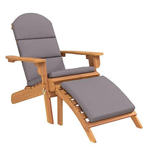 LPERTGFHU 3 Piece Adirondack Chair Set, Solid Acacia Wood Patio Lounge