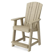 Wildridge® Heritage 60” Pub Table Set, Weathered Wood - Outdoor All-Weather Poly Furniture for Patio, Porch, Deck