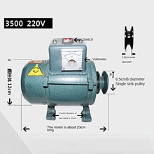 OLONETO 3500W Small Pulley Permanent Magnet Generator with Regulator 220V High Power Brushless Generator for Lighting TV