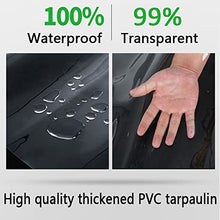 QINGLUAN Heavy Transparent Waterproof Tarpaulin - 22Mil Garden Rainproof Clear Poly Tarp Plant Cover Insulation Shed Cloth with Grommets for Covering Garden Plant Camping Supplies,7.3x9m/24X30ft