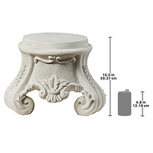 Design Toscano KY0631 Rococo Sculptural Plinth,Faux Stone Finish