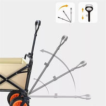 MaGiLL Outdoor Utility Wagon 8" Wheel Portable Collapsible Camping Cart Garden Shop Sport Beach Hand Trolley Bearing 120 kg
