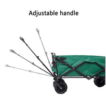 Outdoor Folding Wagon Outdoor Garden Utility Trolley Heavy Duty Folding Wagon Cart with Storage Basket Load-Bearing 80kg 176lbs(Style 2)
