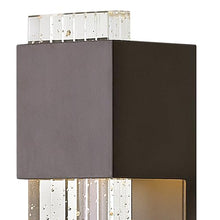 Hinkley Glacier Small Integrated LED Outdoor Wall Sconce, Bronze Finish