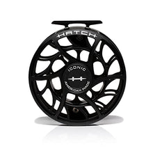 Hatch Outdoors Iconic Plus Large Arbor Fly Reel Black/Silver