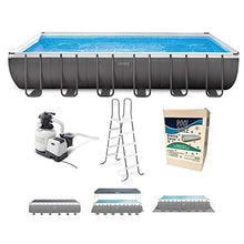 Intex Ultra XTR Frame Rectangular Swimming Pool Set Blue Gray