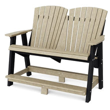 Wildridge Heritage Double High Adirondack Chair Weathered Wood/Black