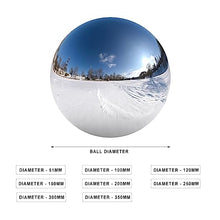 VRFTGHYJU Stainless Steel Gazing Ball - Mirror Finish Hollow Reflective Sphere, Garden Ornament for Home, Pond, Yard & Patio Decorations(150mm)