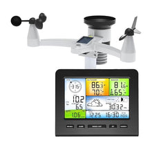 Solar Weather Station with Digital Thermometer Thermo-Hygrometer LCD Display Temperature Humidity Wind Speed