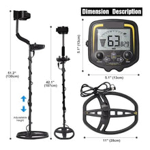 FENOKD Metal Detector Underground Professional Depth 2.5m Scanner Search Finder Gold Treasure Hunter er 11inch High Sensitivity