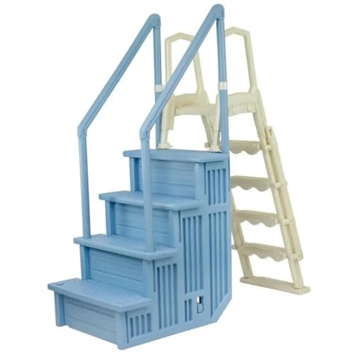 28" Wide Anti-Slip Above Ground Swimming Pool Step Ladder for Aqua Select