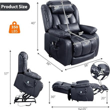 UOPYNE Dual Motor Power Lift Recliner Chair with Massage, Heat