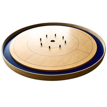 Crokinole Canada Royal Blue Tournament Crokinole Board Game Set Brown & Blue