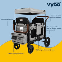 Keenz VYOO Stroller Wagon with Canopy Gray