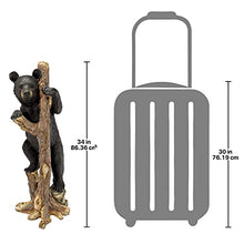 Design Toscano Bashful Black Bear Cub Outdoor Garden Animal Statue, 34 Inch, Resin, Full Color Finish