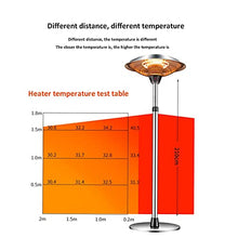 Outdoor Electric Heater 3000W Patio Heater Outdoor Heater with Tip Over Protection Instant Warm Radiator Carbon Fiber Heating Tube Small (Carbon Fiber) 210 cm (82 in) (210 cm) Large (Carbon Fiber))