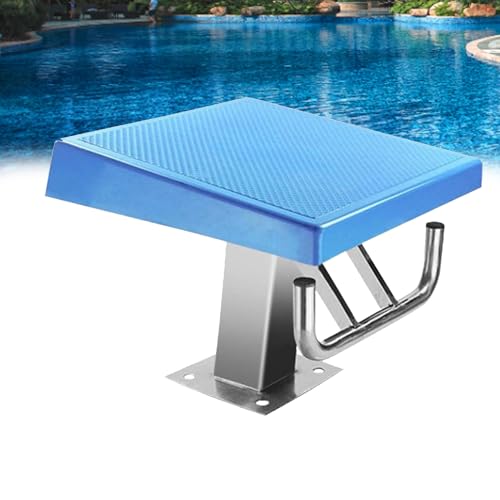 TREEYX Swimming Pool Equipment Diving Platform, Swimming Pool Diving Board, Standard Pool Diving Board, Skid Resistant Rubber Surface with Handle