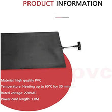 LGYYGL Snow Melting Mats Heated Snow Melting Mats for Stairs, Heated Outdoor Walkway, PVC No-Slip Snow Melting Mats Heated Mat W/6ft Power Cord, for Winter Snow Removal (Size : 60.96 cm*152.4cm)