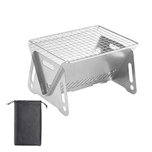 LSSOAZZVVN Small Picnic Basket Grill Basket with Handle for Outdoor Grill Foldable Camping Grill Instant Foldable and Easy to Carry Grill