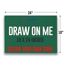 18” x 24” Corrugated Plastic Blank Yard Signs – Perfect for Printers, Crafts and Do It Yourself (Green, 1000-Pack)