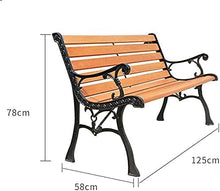 ERoomQ Outdoor GThe Bench,Patio Bench Park Bench Outdoor Conversation Couch, 49in Park GThe Bench Terrace Bench, Outdoor Double seat Courtyard cast Iron Metal seat