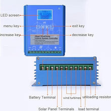 Solar Hybrid Controller, Wind Solar Blending Controller Boost Charge Controller for, Renewable Energy Power Inverters,12V-800W