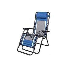 IIPOSAQQ Zero Chair Oversized Seat Free Reclining Angle Lounge Patio Chair Folding Recliner Support Up to 350lbs